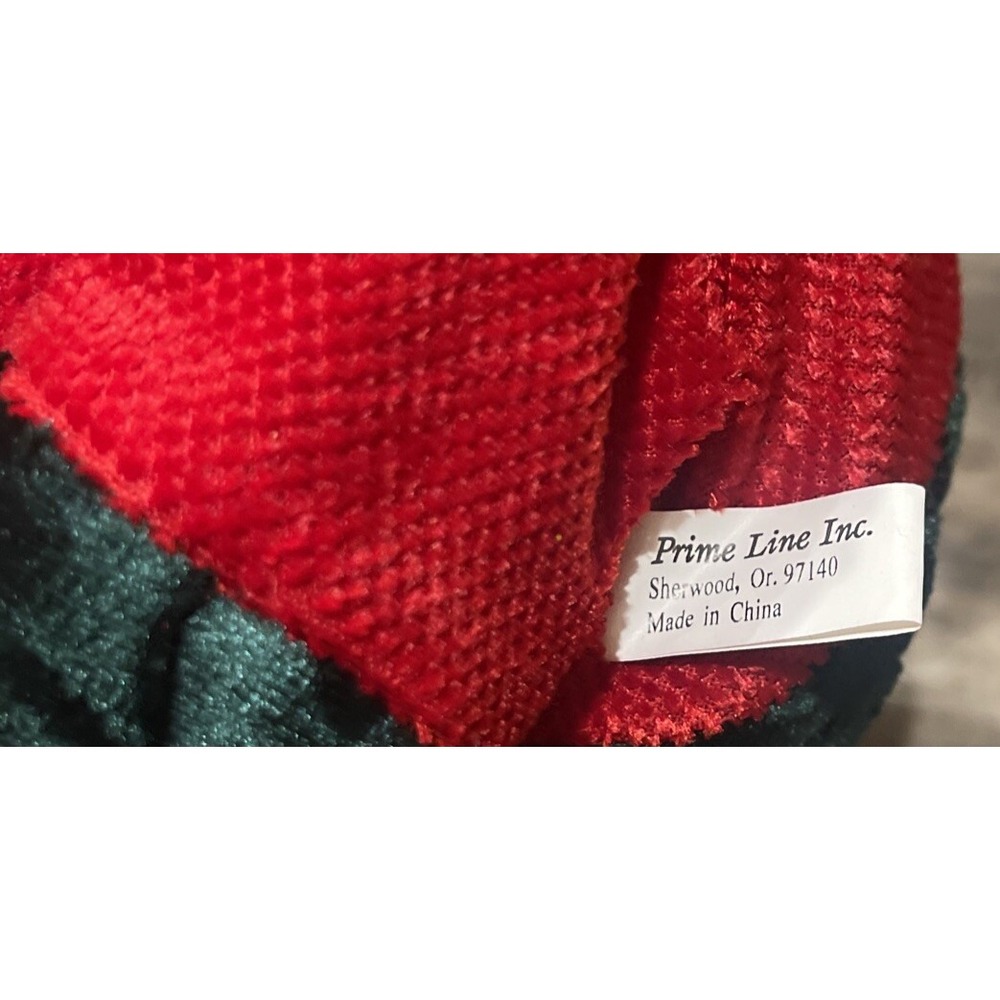 Prime Line Inc. Snowman Snow Woman Set Plush Bead Base Velour Stockings Sled 14" - Picture 11 of 12